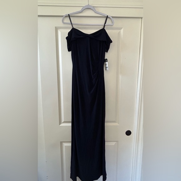 Ralph Lauren Navy Embellished Evening Gown - Picture 7 of 7